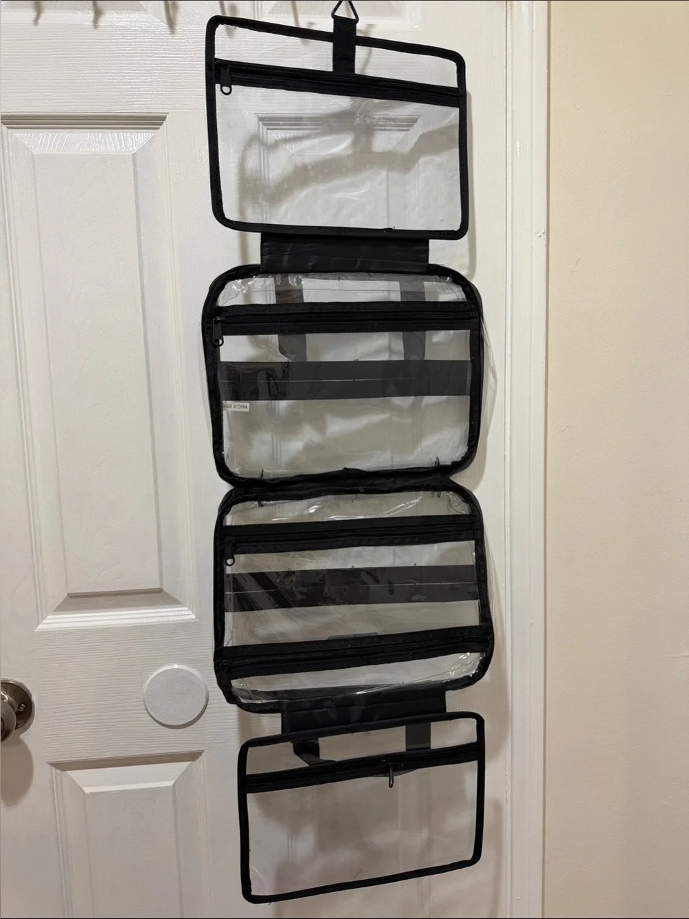 NEW in Bag Clear Hanging Organizer - Black | Home Travel Storage